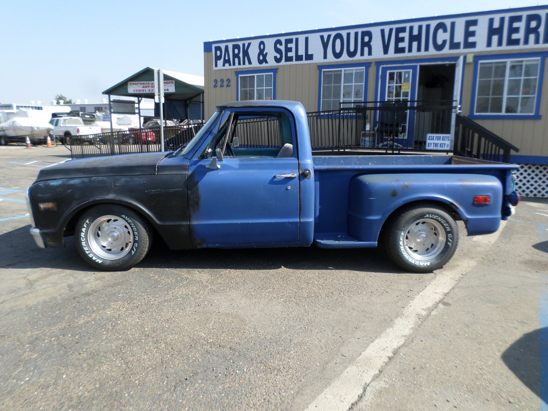 Truck For Sale 1972 Chevy C 10 Stepside Pickup Truck In Lodi Stockton Ca Lodi Park And Sell