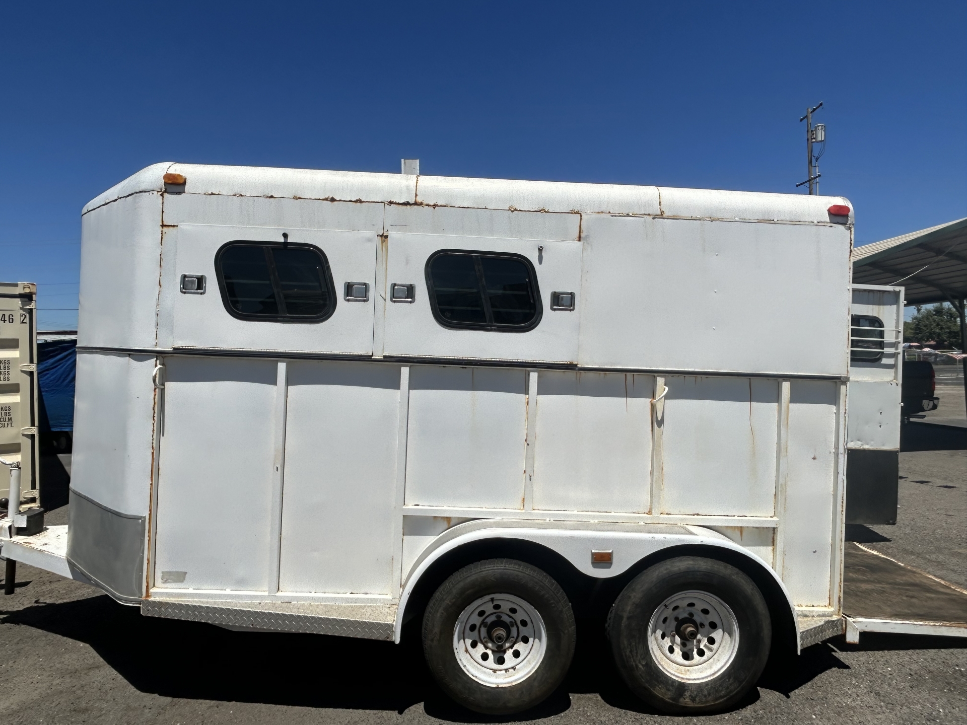 RV for sale 1995 Two Horse Trailer Slant 25' in Lodi Stockton CA Lodi Park and Sell