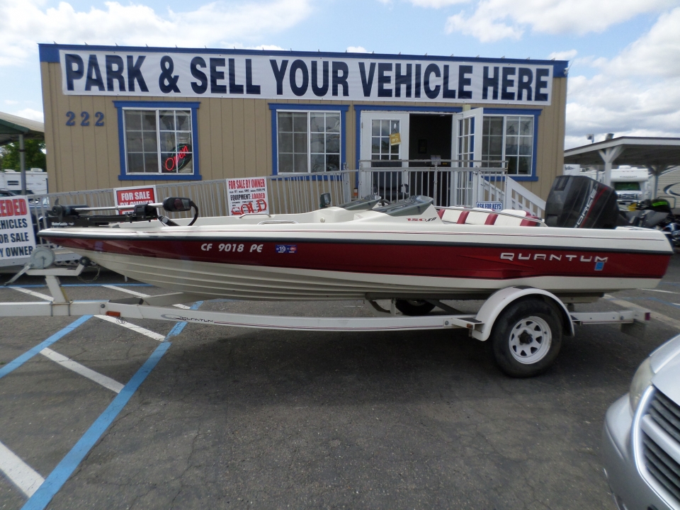 Boat for sale 1997 Quantum 180XD Bass Boat 18' in Lodi Stockton CA