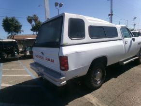 1990 Dodge Power Ram Wagon 250 4X4 Truck W Campershell Photo 3