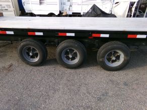 2000 Custom Goose neck flat trailer 28ft Photo 5