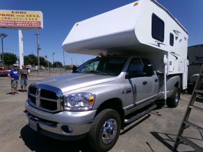 2007 Dodge 1 Ton Dually  and Lance 951 Cab Over Camper Combo Photo 2