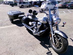 2007 Yamaha V Star 1300 Touring Motorcycle W Trailer Photo 2