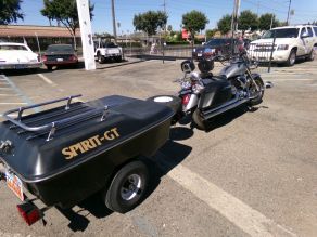 2007 Yamaha V Star 1300 Touring Motorcycle W Trailer Photo 3