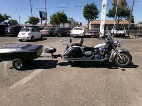 2007 Yamaha V Star 1300 Touring Motorcycle W Trailer Photo 4
