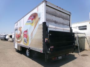 2012 Isuzu NPR HD Tilt Cab Supreme Box Truck W Rail Lift Gate Photo 2