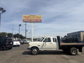 1990 Ford F-350 XLT Lariat Dually Deisel Flat Bed Truck