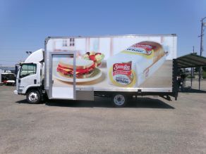2012 Isuzu NPR HD Tilt Cab Supreme Box Truck W Rail Lift Gate